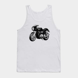 Thruxton R Cafe Racer Sketch Art Tank Top